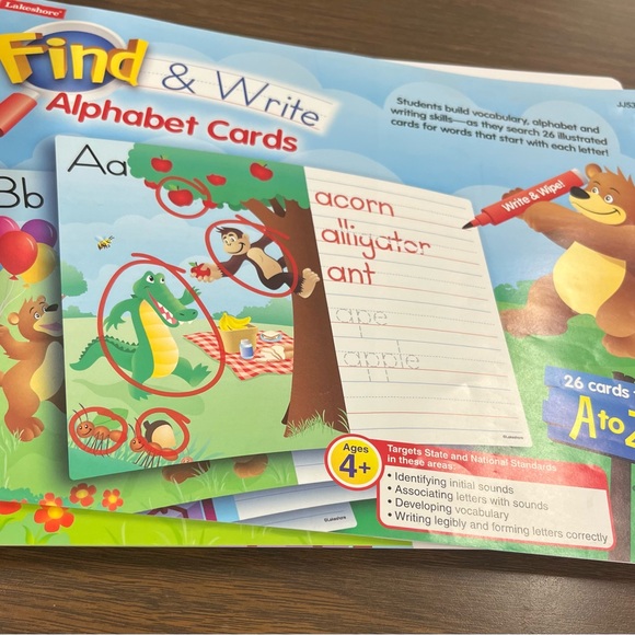 Lakeshore Alphabet Learning Cards - Multicolor - Picture 1 of 1